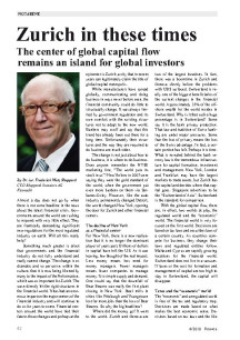 Zurich in these times